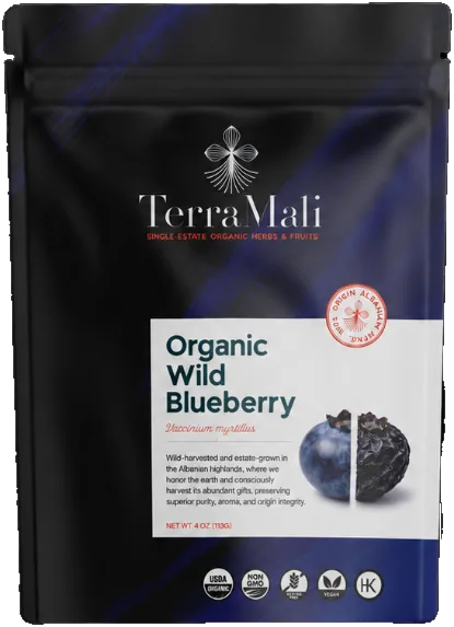 Terra Mali Organic Wild Blueberry pouch