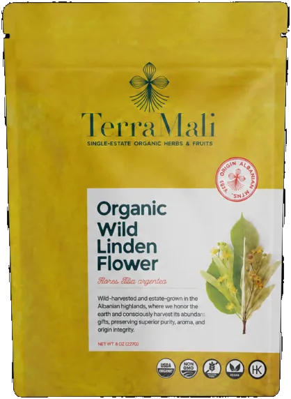 Terra Mali Organic Wild Linden Flower pouch